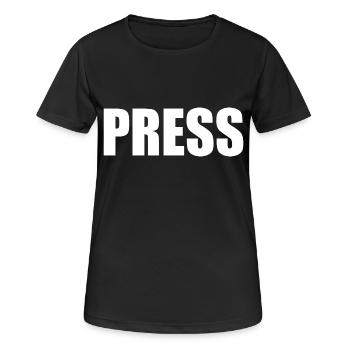 Press - T-shirt respirant Femme - noir - Devant - AI Model Female 172 light (172cm)
