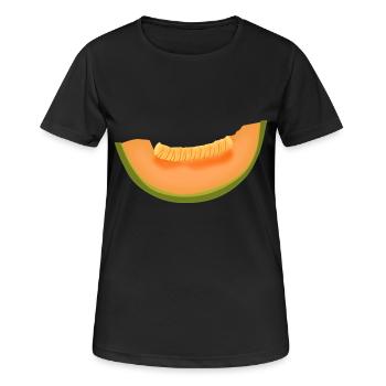 water melon watermelon veggie fruits7 - Women's Breathable T-Shirt - black - Front - AI Model Female 172 light (172cm)
