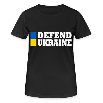 Defend ukraine - Women's Breathable T-Shirt - black - Front - AI Model Female 172 light (172cm)