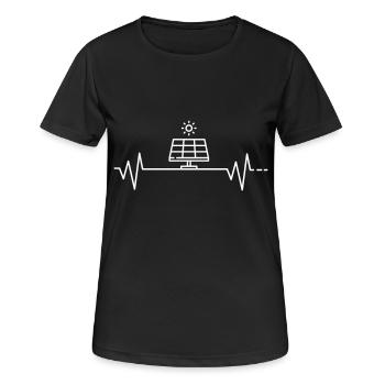 Pulse Solar Solar Cell Solar Module Photovoltaic Eco - Women's Breathable T-Shirt - black - Front - AI Model Female 172 light (172cm)