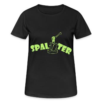 Spalter Spass Witz Fun - Frauen T-Shirt atmungsaktiv - Schwarz - Vorne - AI Model Female 172 light (172cm)