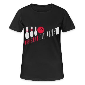 Je suis nul au bowling - T-shirt respirant Femme - noir - Devant - AI Model Female 172 light (172cm)