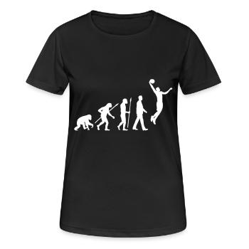 evolution_basketball_102012_a_1c - Women's Breathable T-Shirt - black - Front - AI Model Female 172 light (172cm)