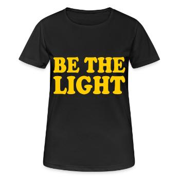 Be the light - Women's Breathable T-Shirt - black - Front - AI Model Female 172 light (172cm)