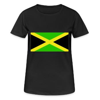 Jamaïque drapeau - T-shirt respirant Femme - noir - Devant - AI Model Female 172 light (172cm)