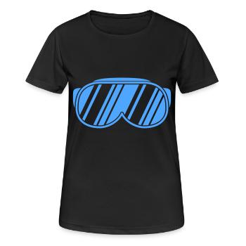 Ski goggles - Women's Breathable T-Shirt - black - Front - AI Model Female 172 light (172cm)
