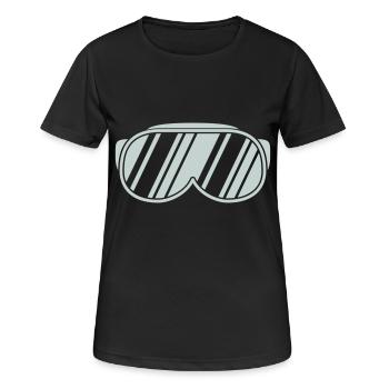 Ski goggles - Women's Breathable T-Shirt - black - Front - AI Model Female 172 light (172cm)