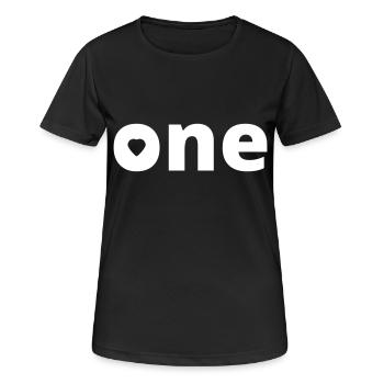 One - Women's Breathable T-Shirt - black - Front - AI Model Female 172 light (172cm)