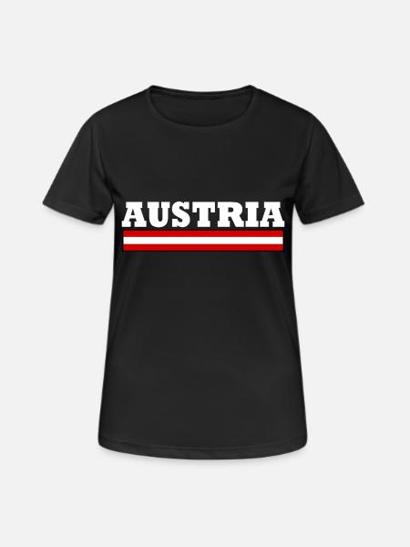 Austria - Women's Breathable T-Shirt - black