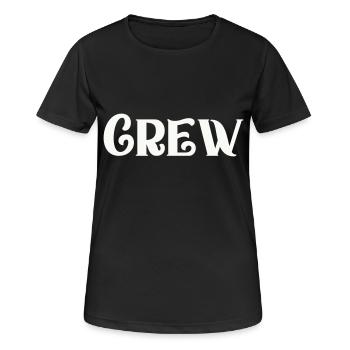 équipage - T-shirt respirant Femme - noir - Devant - AI Model Female 172 light (172cm)