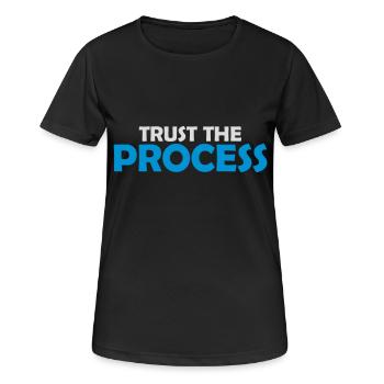 faire confiance au processus Devis - T-shirt respirant Femme - noir - Devant - AI Model Female 172 light (172cm)