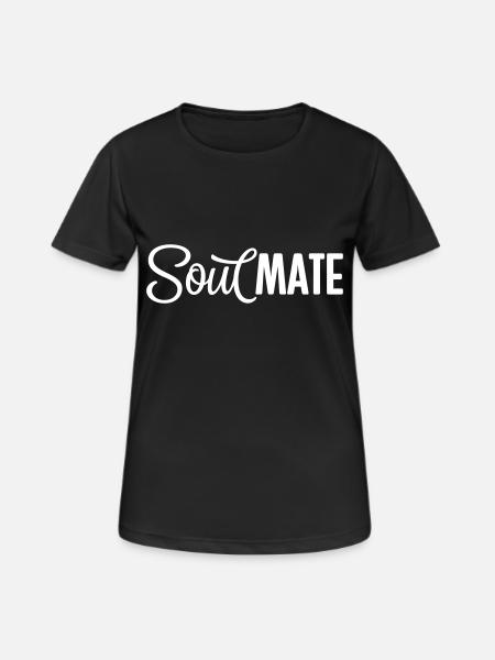 SoulMATE Soulmate partner look gift - Women's Breathable T-Shirt - black