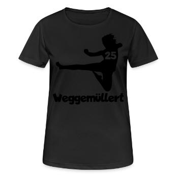 Thomas Müller - T-shirt respirant Femme - noir - Devant - AI Model Female 172 light (172cm)