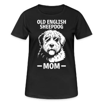 Old English Sheepdog Saying Joke Sheepdog Gift - Women's Breathable T-Shirt - black - Front - AI Model Female 172 light (172cm)