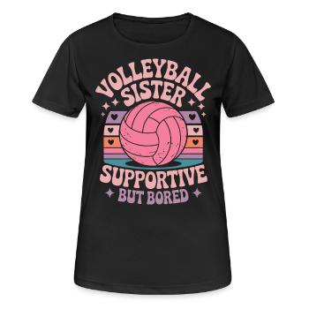 Volleyball Spruch Lustiges Volleyball Geschenk - Frauen T-Shirt atmungsaktiv - Schwarz - Vorne - AI Model Female 172 light (172cm)