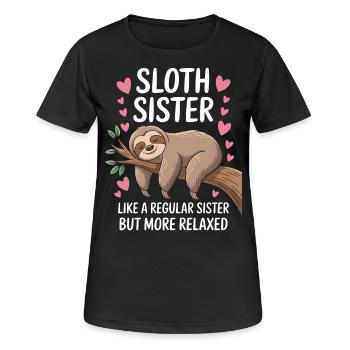 Sloth Saying, Sloths, Funny, Sloth Gift - Women's Breathable T-Shirt - black - Front - AI Model Female 172 light (172cm)