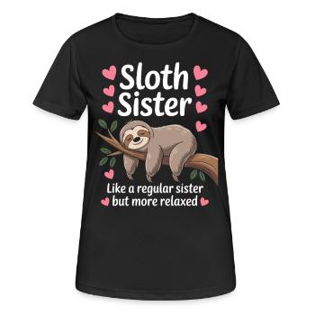 Sloth Saying, Sloths, Funny, Sloth Gift - Women's Breathable T-Shirt - black - Front - AI Model Female 172 light (172cm)