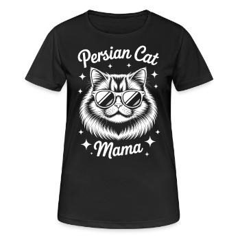 Persian Cat Saying Funny Persian Cat Gift - Women's Breathable T-Shirt - black - Front - AI Model Female 172 light (172cm)