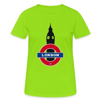 london tower england brexit uk big ben trip trip - Women's Breathable T-Shirt - neon green - Front - AI Model Female 172 dark (172cm)
