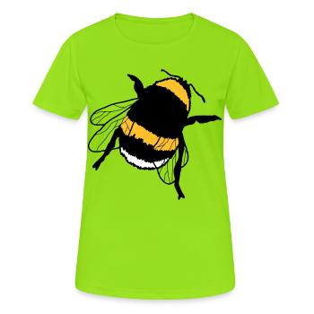 bourdon - T-shirt respirant Femme - vert néon - Devant - AI Model Female 172 dark (172cm)