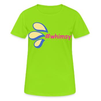 Hatch tag whimsy slogan - Women's Breathable T-Shirt - neon green - Front - AI Model Female 172 dark (172cm)