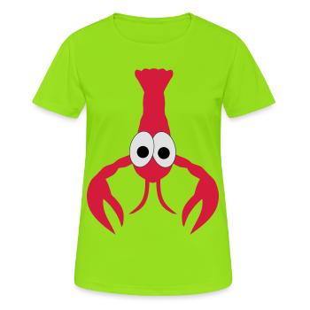 Homard - T-shirt respirant Femme - vert néon - Devant - AI Model Female 172 dark (172cm)
