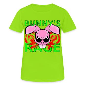 Raging Bunny - Women's Breathable T-Shirt - neon green - Front - AI Model Female 172 dark (172cm)