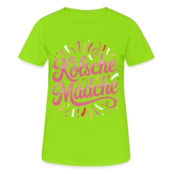 Cologne Girls Carnival Cologne Cologne Cologne Girls - Women's Breathable T-Shirt - neon green - Front - AI Model Female 172 dark (172cm)