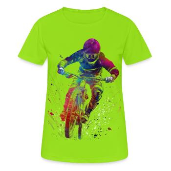 Motor Racing Sports Art #motor #sport - Women's Breathable T-Shirt - neon green - Front - AI Model Female 172 dark (172cm)