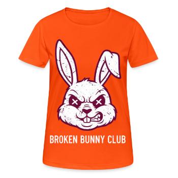 Heavy Metal Easter Party Rocker Easter Egg Easter Bunny - Women's Breathable T-Shirt - neon orange - Front - AI Model Female 172 dark (172cm)