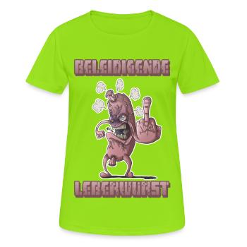 Insulting liverwurst - Women's Breathable T-Shirt - neon green - Front - AI Model Female 172 dark (172cm)