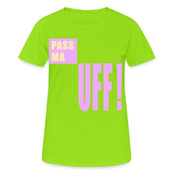 Berlin Watch out Berlinerisch - Women's Breathable T-Shirt - neon green - Front - AI Model Female 172 dark (172cm)