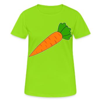 Karotte - Frauen T-Shirt atmungsaktiv - Neongrün - Vorne - AI Model Female 172 dark (172cm)