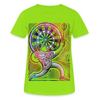 Darter - T-shirt respirant Femme - vert néon - Devant - AI Model Female 172 dark (172cm)