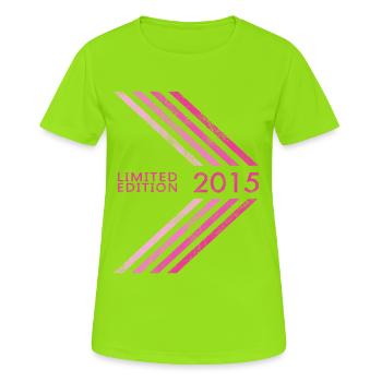 2007 Limited Edition Geburtstag Mädchen - Frauen T-Shirt atmungsaktiv - Neongrün - Vorne - AI Model Female 172 dark (172cm)