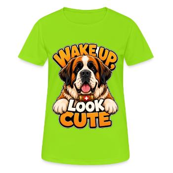 Saint Bernard - Women's Breathable T-Shirt - neon green - Front - AI Model Female 172 dark (172cm)