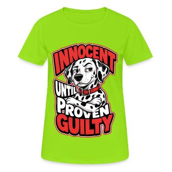 Dalmatien - T-shirt respirant Femme - vert néon - Devant - AI Model Female 172 dark (172cm)