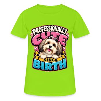 Havanisch - Frauen T-Shirt atmungsaktiv - Neongrün - Vorne - AI Model Female 172 dark (172cm)
