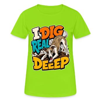 Whippet - T-shirt respirant Femme - vert néon - Devant - AI Model Female 172 dark (172cm)