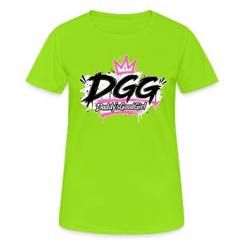 DGG – Daddy'sGoodGirl - Women's Breathable T-Shirt - neon green - Front - AI Model Female 172 dark (172cm)