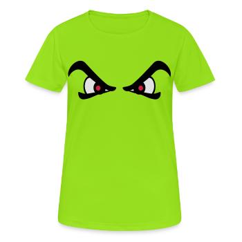 Zorn - Frauen T-Shirt atmungsaktiv - Neongrün - Vorne - AI Model Female 172 dark (172cm)