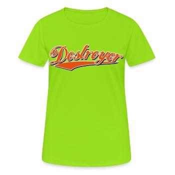 destroyer destroy destroyer crash bandit - Women's Breathable T-Shirt - neon green - Front - AI Model Female 172 dark (172cm)