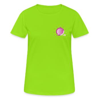 Agile pour la victoire ! - T-shirt respirant Femme - vert néon - Devant - AI Model Female 172 dark (172cm)