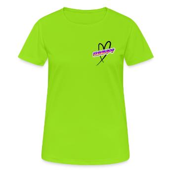 HAPPY Retro Sunset Neon - Women's Breathable T-Shirt - neon green - Front - AI Model Female 172 dark (172cm)