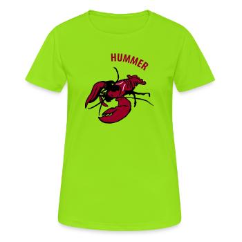 Homard - T-shirt respirant Femme - vert néon - Devant - AI Model Female 172 dark (172cm)
