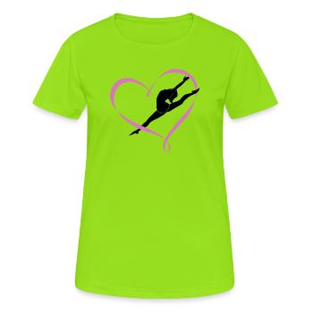 Dance - Women's Breathable T-Shirt - neon green - Front - AI Model Female 172 dark (172cm)