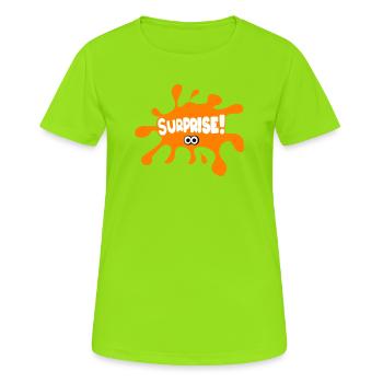 Surprise! - Women's Breathable T-Shirt - neon green - Front - AI Model Female 172 dark (172cm)