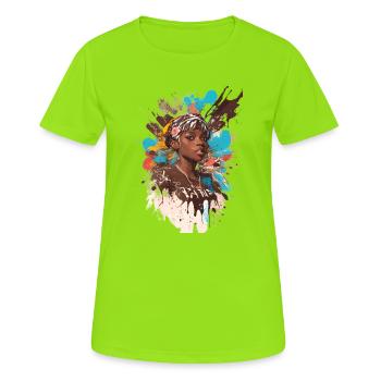 Sweet Lady - Women's Breathable T-Shirt - neon green - Front - AI Model Female 172 dark (172cm)