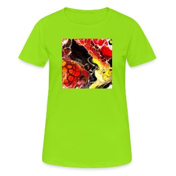 Imagination - T-shirt respirant Femme - vert néon - Devant - AI Model Female 172 dark (172cm)