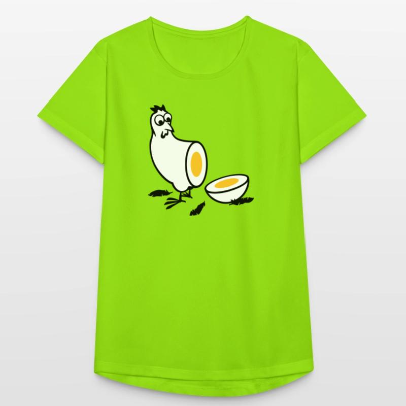 Huhn oder Ei Frauen T-Shirt atmungsaktiv